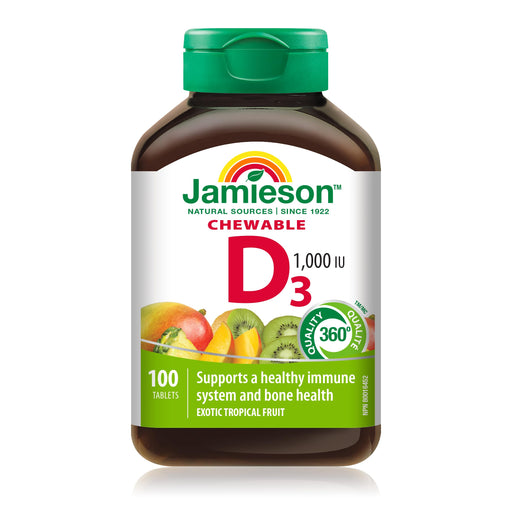 Jamieson - JMS Vitamin D3 Tropical Fruit 100's - Limolin 