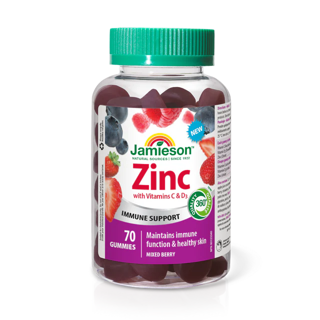 Jamieson - JMS Zinc Gummy 30mg 70 Gummies - Limolin 