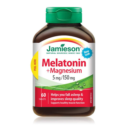 Jamieson - Melatonin 5mg + Magnesium 60's - Limolin 