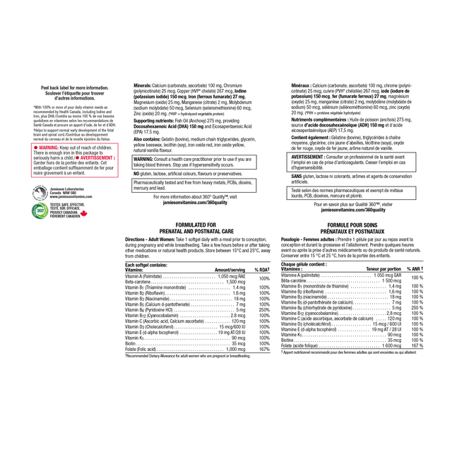 Jamieson - Prenatal Complete 60's - Limolin 