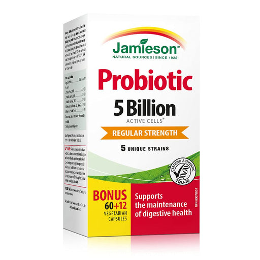 Jamieson - Probiotic 5 Billion 60 + 12 - Limolin 