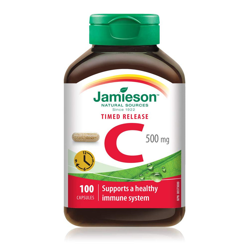 Jamieson - Vitamin C 500mg Timed Release Capsules 100's - Limolin 