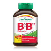 Jamieson - Vitmin B6+B12+Folic Acid 90's+20's Free - Limolin 