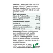 Jamieson - Vitmin B6+B12+Folic Acid 90's+20's Free - Limolin 