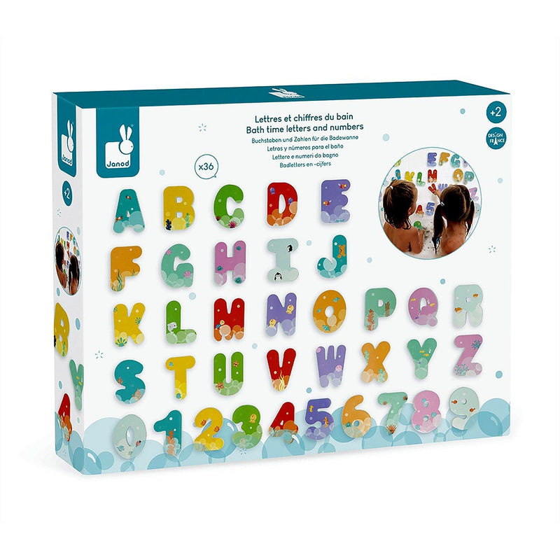 Janod - Bath Time Letters And Numbers - Limolin 
