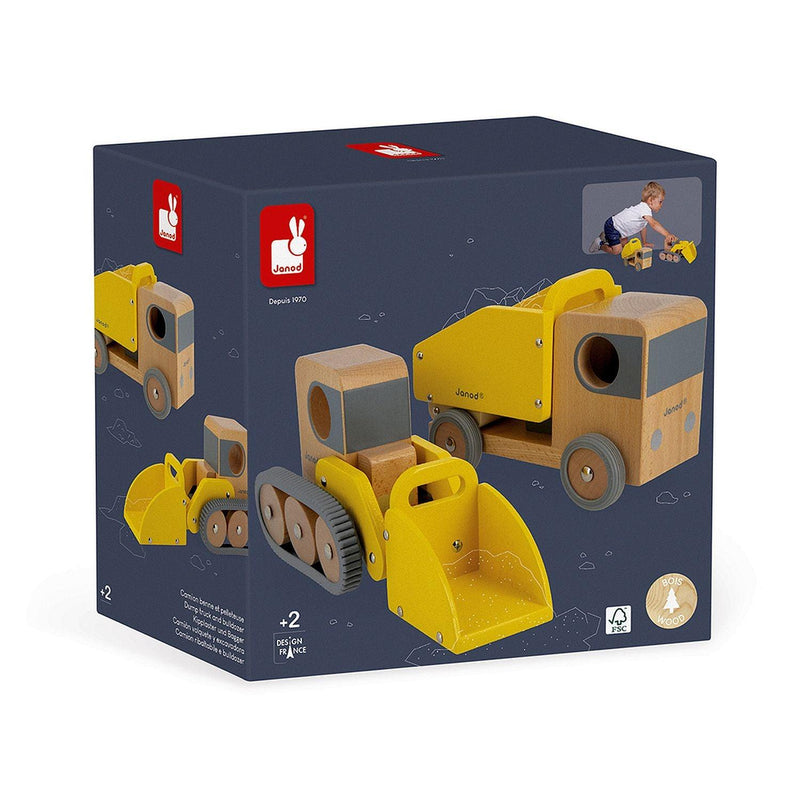 Janod - Bolid - Dump Truck And Bulldozer - Limolin 