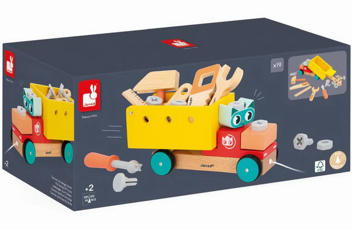Janod - Brico'Kids: Pull Along Diy Truck - Limolin 