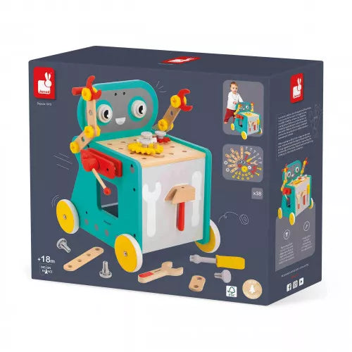 Janod - Brico'Kids: Robot Trolley - Limolin 