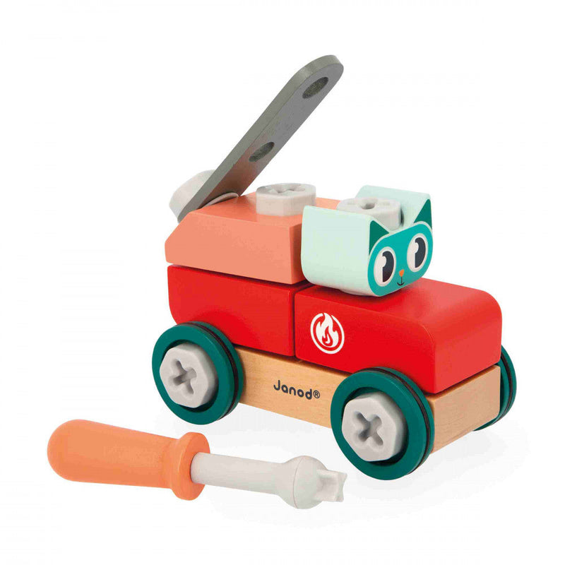 Janod - Brico'Kids: DIY Car - Cat
