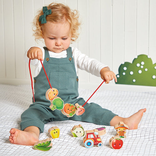 Janod - Farm: Thread-Your-Own Vegetables Beads - Limolin 
