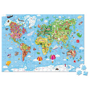 Janod - Giant World Map (300-Piece Jigsaw Puzzle) - Limolin 