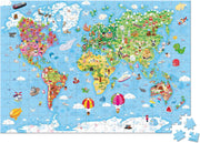 Janod - Giant World Map (300-Piece Jigsaw Puzzle) - Limolin 