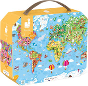 Janod - Giant World Map (300-Piece Jigsaw Puzzle) - Limolin 
