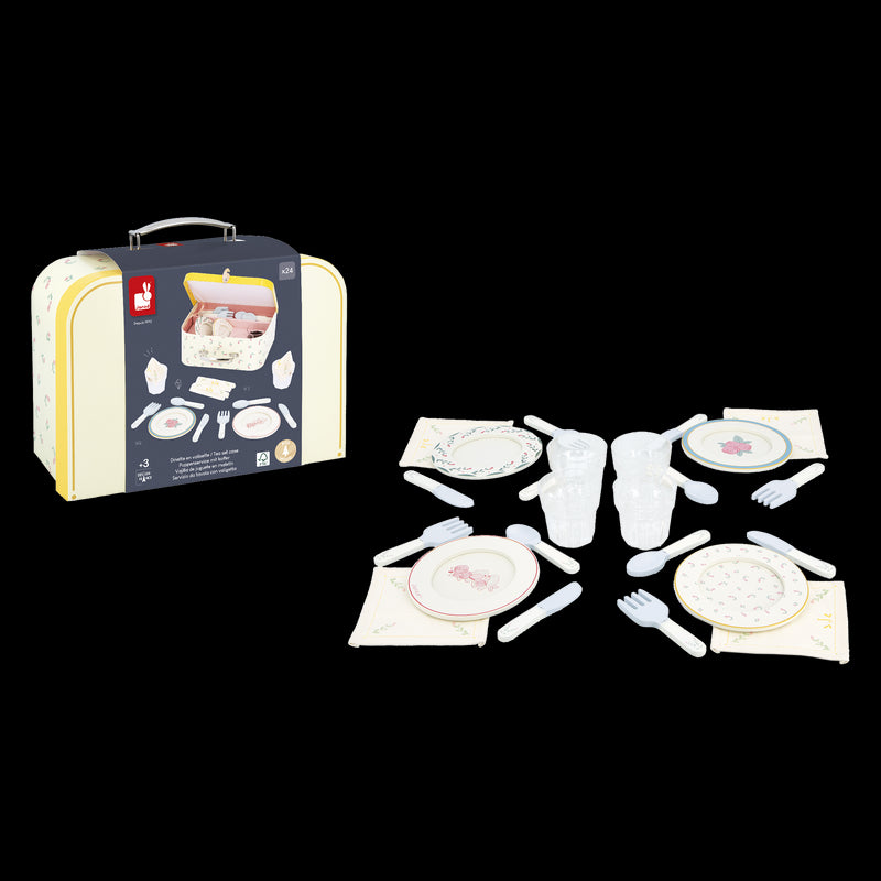 Janod - MAMIE SOLEIL: DINNER WARE SUITCASE - Limolin 