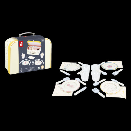 Janod - MAMIE SOLEIL: DINNER WARE SUITCASE - Limolin 