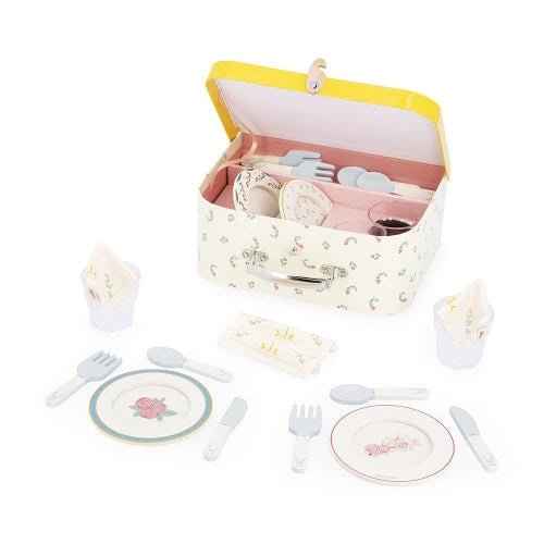 Janod - MAMIE SOLEIL: DINNER WARE SUITCASE - Limolin 