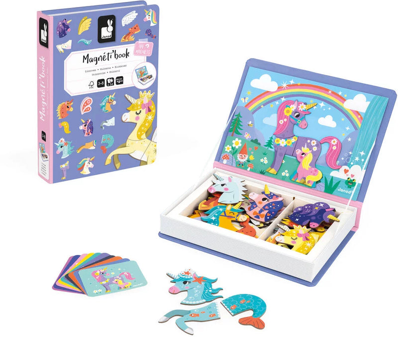 Janod - Magnetic Book - Unicorn - Limolin 