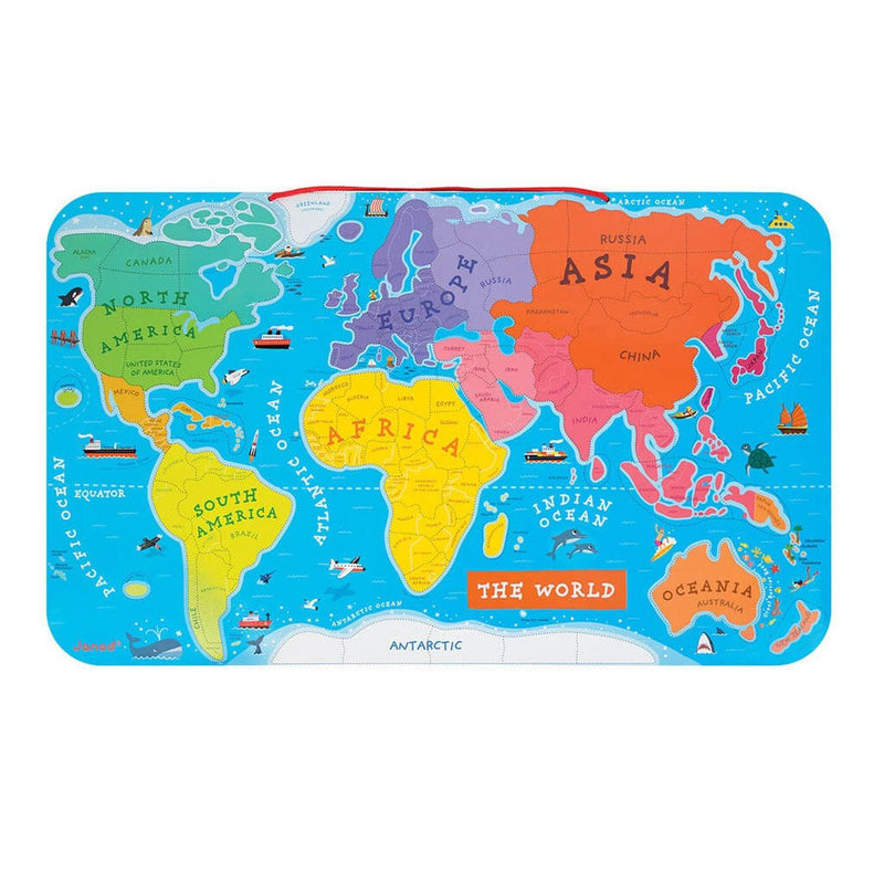Janod - Magnetic World Puzzle Map - Limolin 