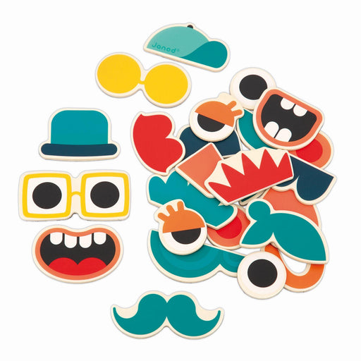 Janod - Mix And Match Portrait Magnets - 24 Pcs - Limolin 