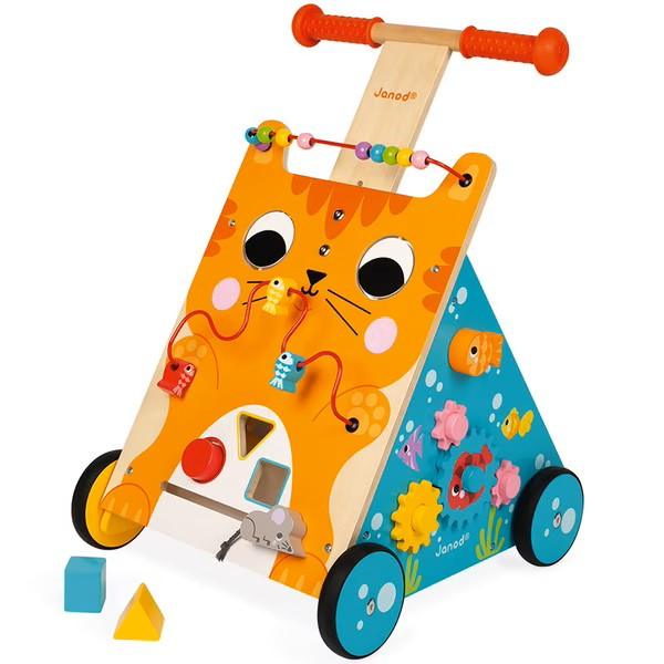 Janod - Multi-Activities Cat Baby Walker - Limolin 