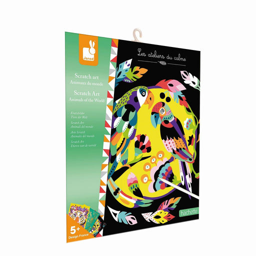 Janod - Scratch Art Animals of The World - 5 Cards - Limolin 