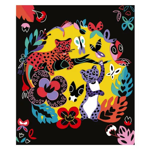 Janod - Scratch Art Animals of The World - 5 Cards - Limolin 