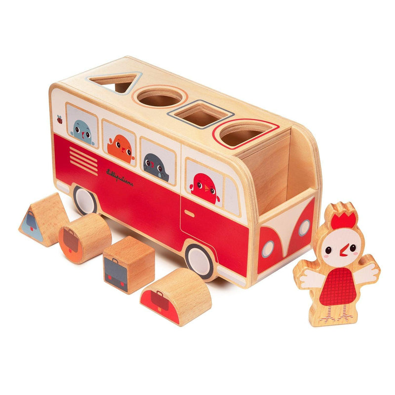 Janod - Shape Sorter Bus - Limolin 