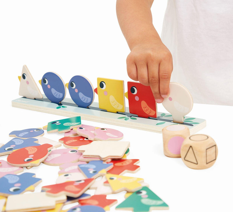Janod - Sorting Shapes, Sizes And Colors - Birds - Limolin 