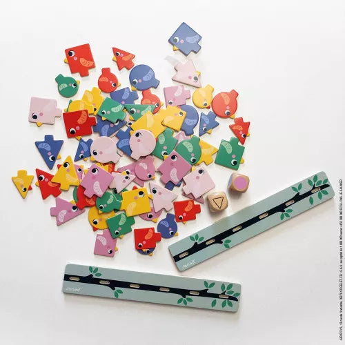 Janod - Sorting Shapes, Sizes And Colors - Birds - Limolin 