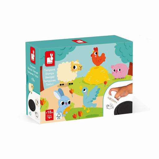 Janod - Stampinoo - Farm - 5 Stamps - Limolin 