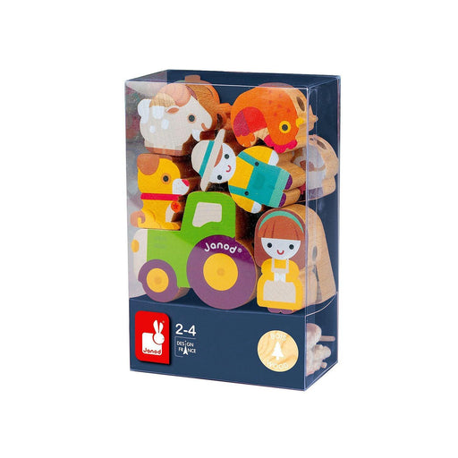 Janod - Stringable Themed Beads - Farm - Limolin 