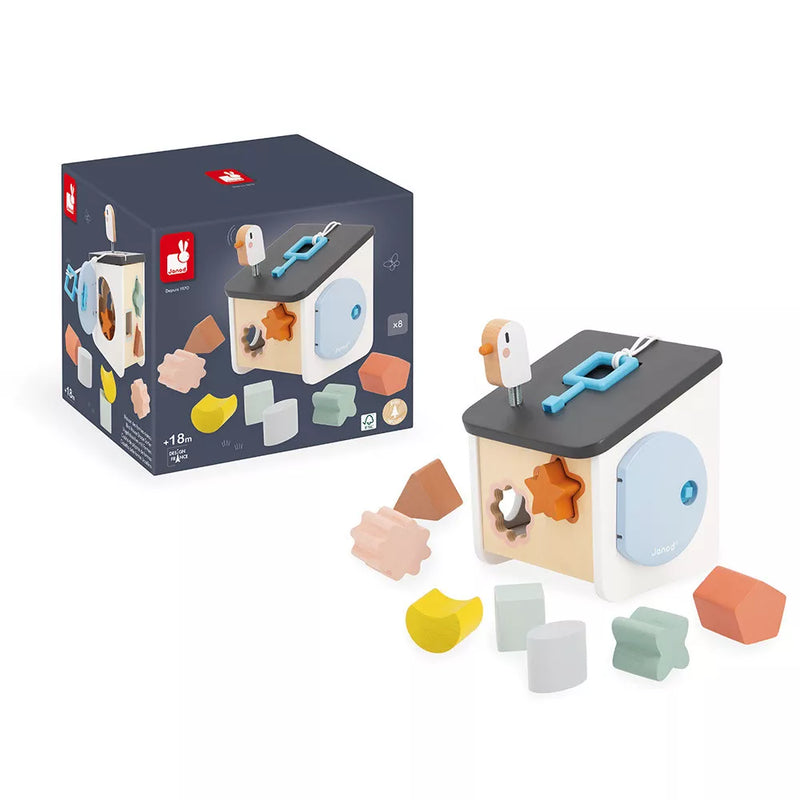 Janod - Sweet Cocoon: Bird House Shape Sorter - Limolin 