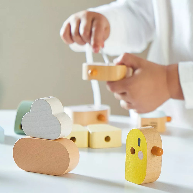 Janod - Sweet Cocoon: Thread-Your-Own Bird Beads - Limolin 