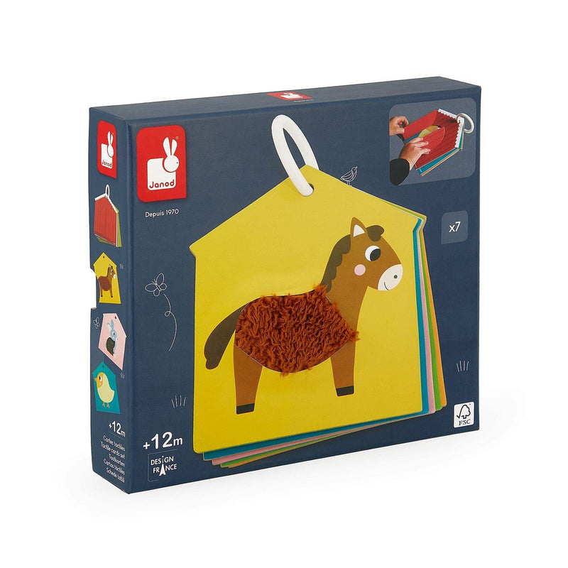 Janod - Tactile Cards Set - Farm - Limolin 
