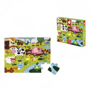 Janod - Tactile - Farm Animals (20-Piece Puzzle) - Limolin 
