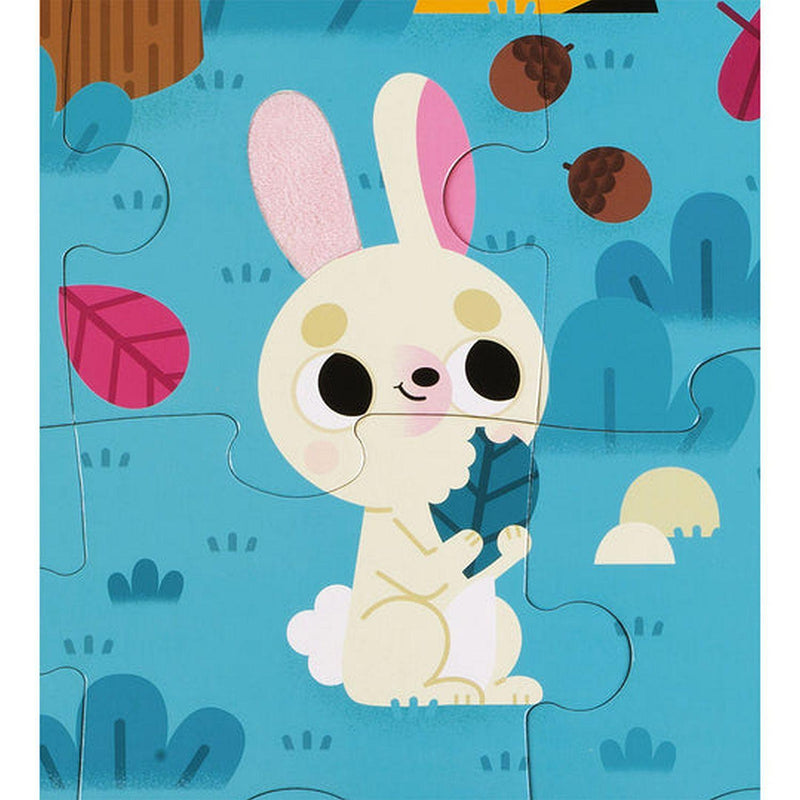 Janod - Tactile - Forest Animals (20-Piece Puzzle) - Limolin 