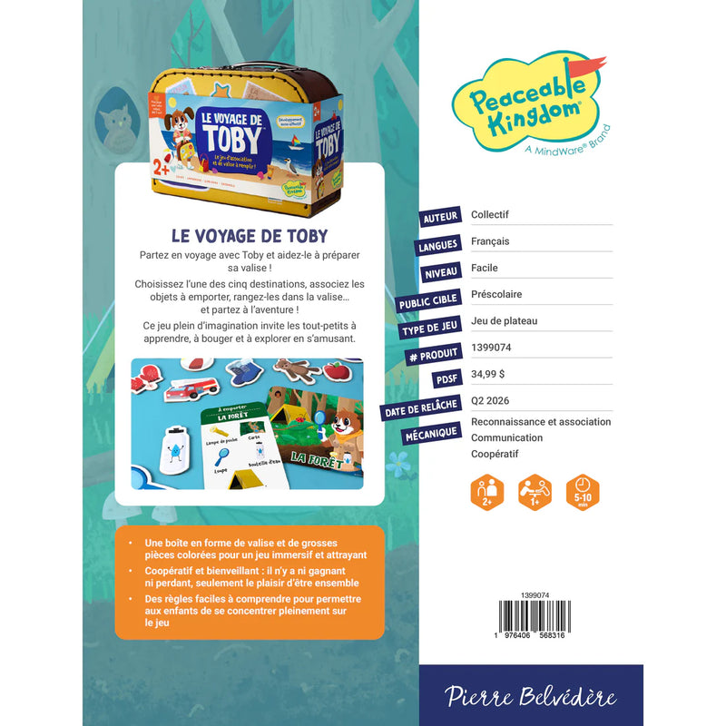 PEACEABLE KINGDOM - LE VOYAGE DE TOBY