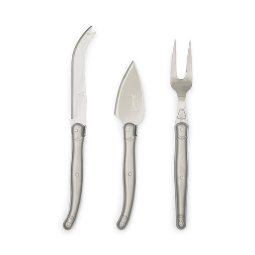 Jean Dubost - Laguiole Parmesan Set Brushed Stainless 3pc - Limolin 
