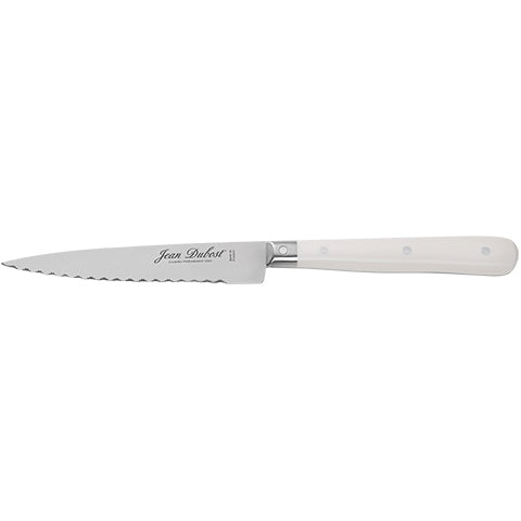 Jean Dubost - POM White Handle 1920 Serrated Utility Knife - Limolin 