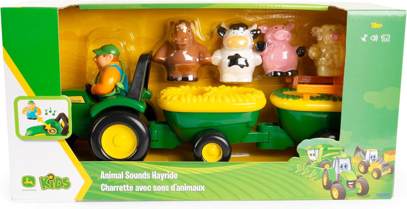 John Deere - Animal Sounds Hayride Musical Tractor Toy - Limolin 