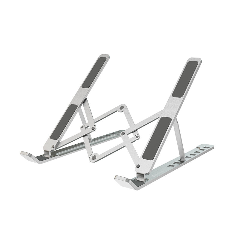 KlipXtreme – Flexit Support Ordinateur Portable Pliable en Aluminium – Argent – KAS-003