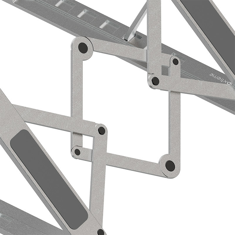 KlipXtreme – Flexit Support Ordinateur Portable Pliable en Aluminium – Argent – KAS-003