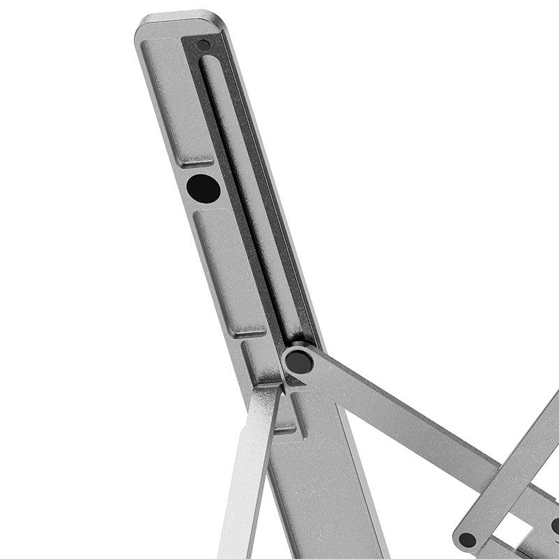 KlipXtreme – Flexit Support Ordinateur Portable Pliable en Aluminium – Argent – KAS-003