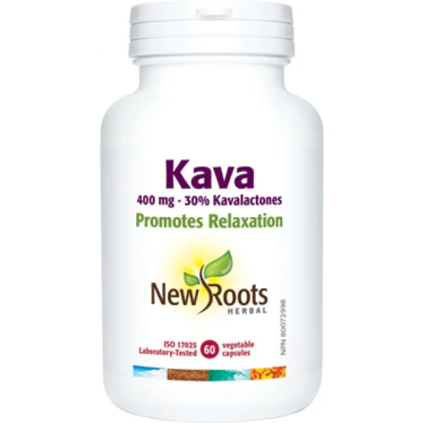 New Roots Herbal - Kava 400MG 30% Kavalactones 60 Capsules