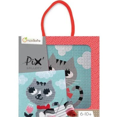 My Mandarine Pix Gallery Cross-Stitch Kit – Cat