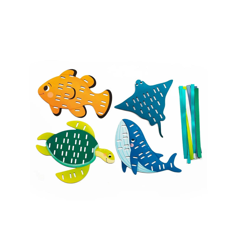 Ribbon weaving, marine animals