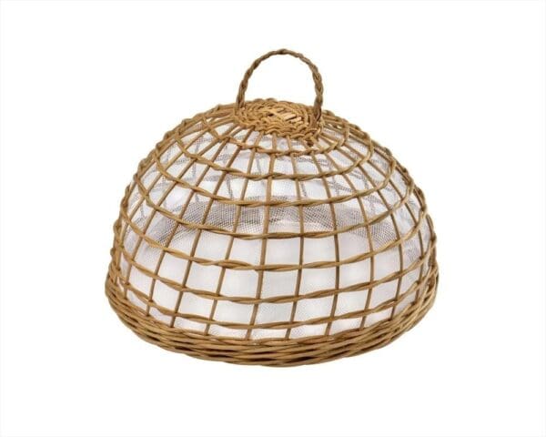 KITCHEN BASICS - Food Cover Wicker Mesh Lined - Limolin 