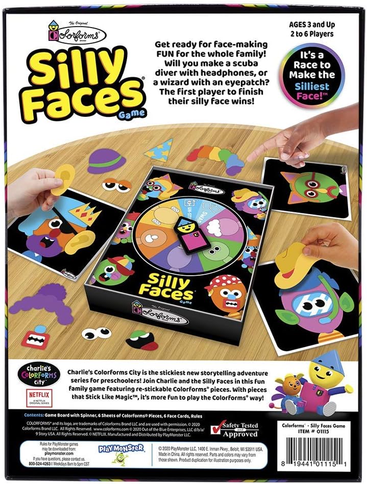 Kahootz - Colorforms - Silly Faces Game - Limolin 