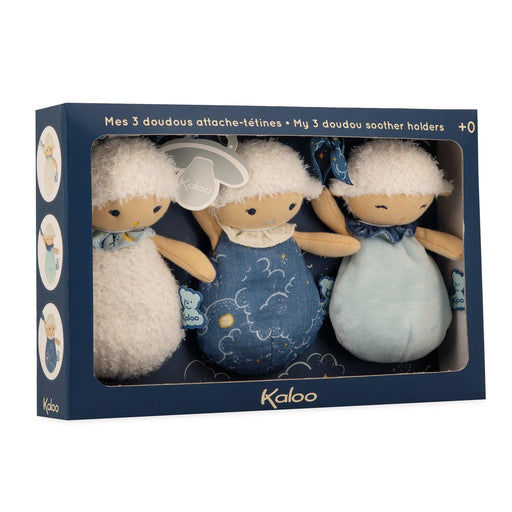 Kaloo - 3 Sheep Doudou Soother Holders - Limolin 