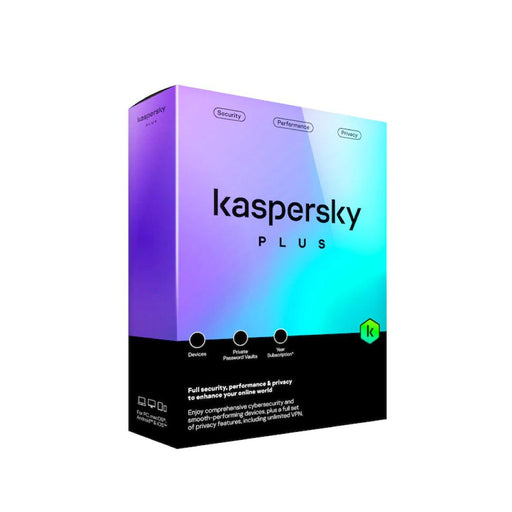Kaspersky - Kaspersky Plus 5-User 1Yr with Unlimited VPN - Limolin 